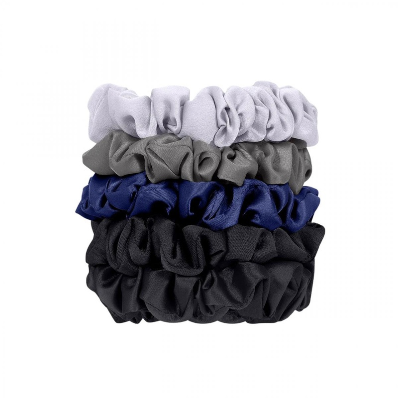 Kitsch — Satin Scrunchies Set – Midnight