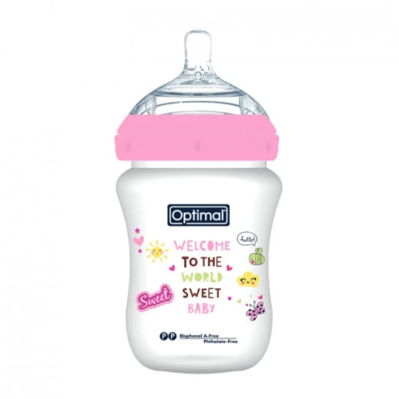 Optimal Mamilla Extra Wide Neck – Double Anti – Colic System (300Ml) – 0+ Blue ‘Pink ‘Green