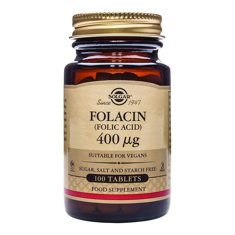 Solgar Folacin (Folic Acid) 400g  100 Tablets