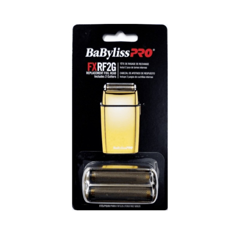 BABYLISS PRO FXRF2G REPLACEMENT FOIL HEAD – INCLUDES 2 CUTTERS (GOLD)