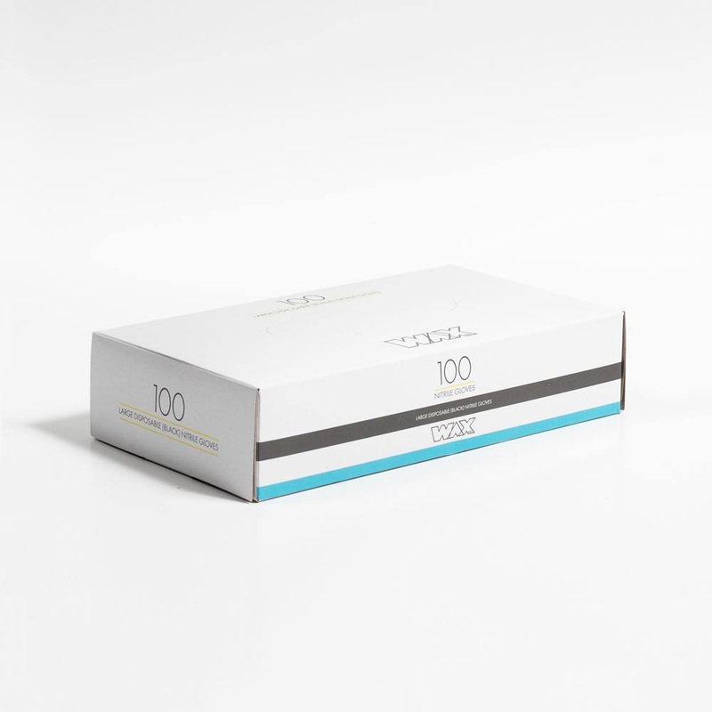 Wax_inc Nitrile Gloves – Black 100pk – Large