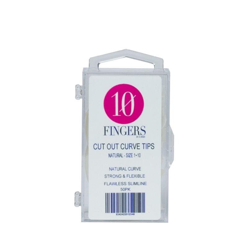 10 Fingers – Natural Cut Out Curve – 50pk