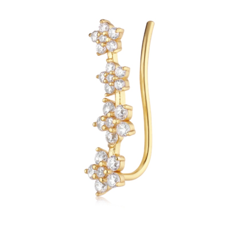 Venus Flower Crawler (single right side earring)