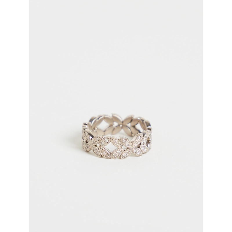 163 Ring in 18k White Gold with White Diamonds