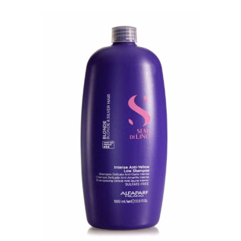 ALFAPARF MILANO SEMI DI LINO BLONDE ANTI YELLOW LOW SHAMPOO 1L