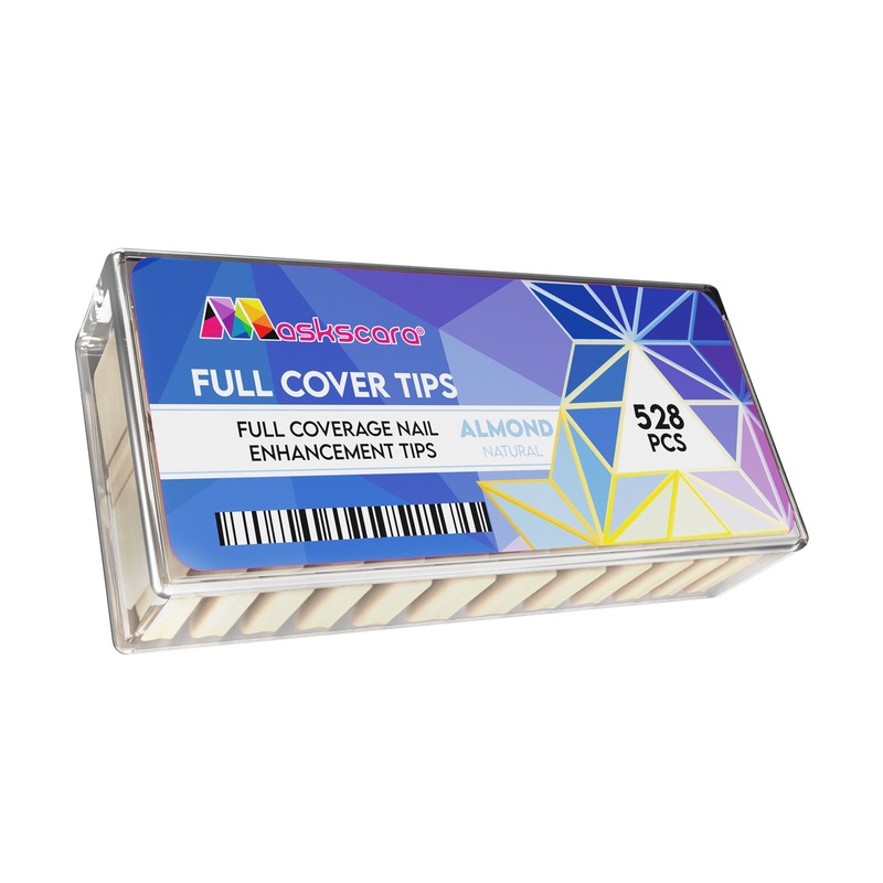 Full Cover Natural Almond Medium Tips