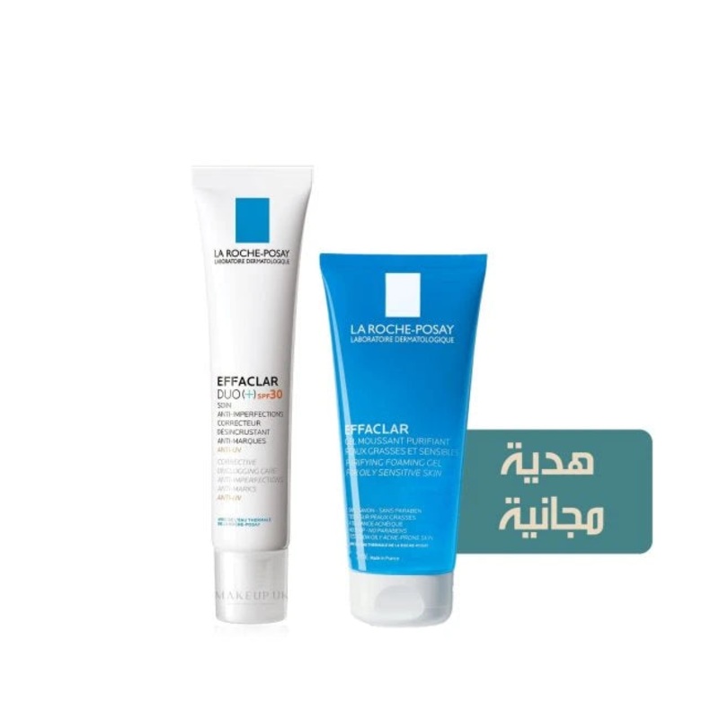 La Roche Posay Effaclar Duo + SPF30 Acne Treatment Cream for Oily and Acne Prone Skin 40ml Exclusive Offer
