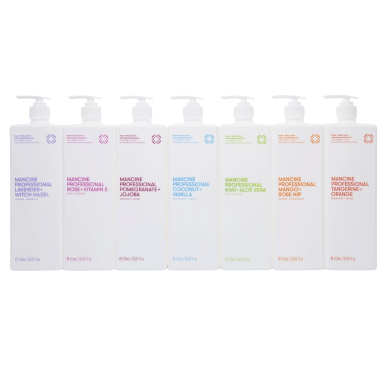 MANCINE PROFESSIONAL Hand & Body Lotion  |  1000ml, Various Colours