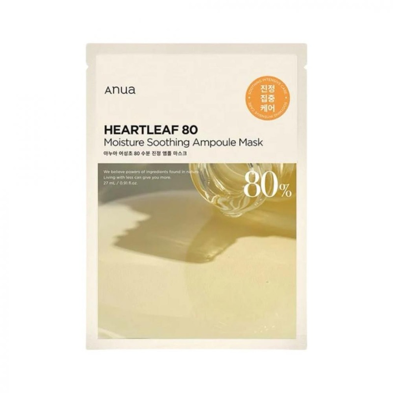 Anua — Heartleaf – 80% Moisture Soothing Ampoule Mask – 1unit