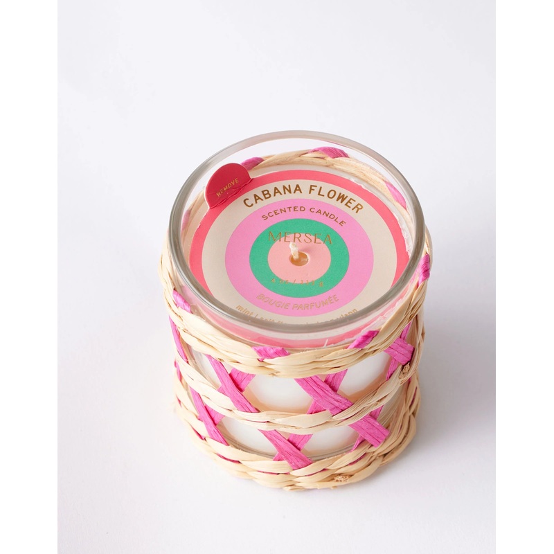 Cabana Flower Seagrass Candle