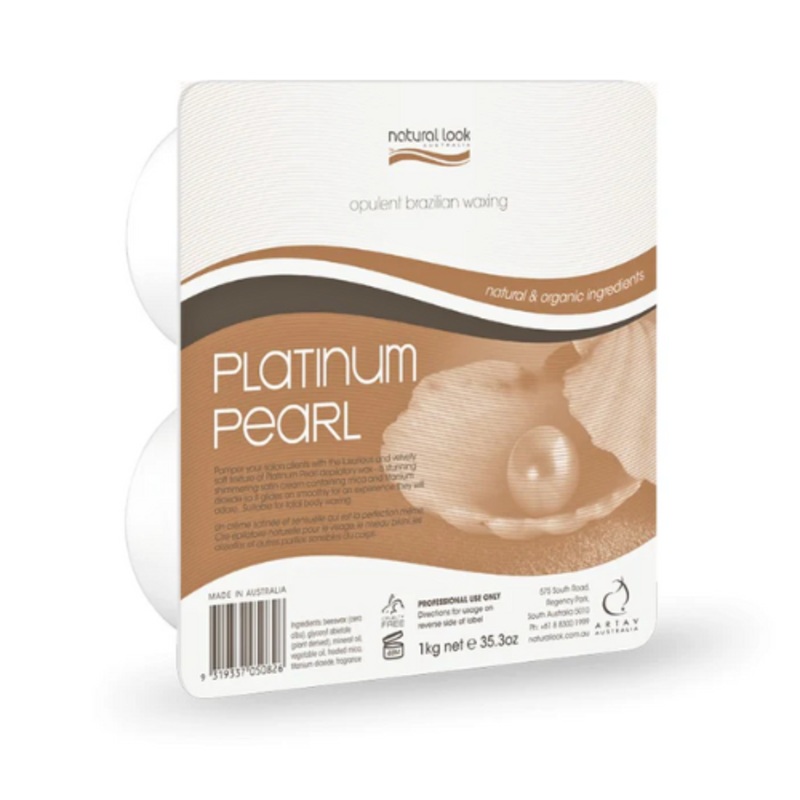 NATURAL LOOK PLATINUM PEARL SOLID WAX 1KG
