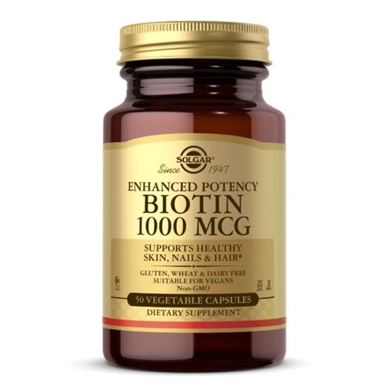 Solgar Biotin 1000mcg 50 Vegetable Capsules