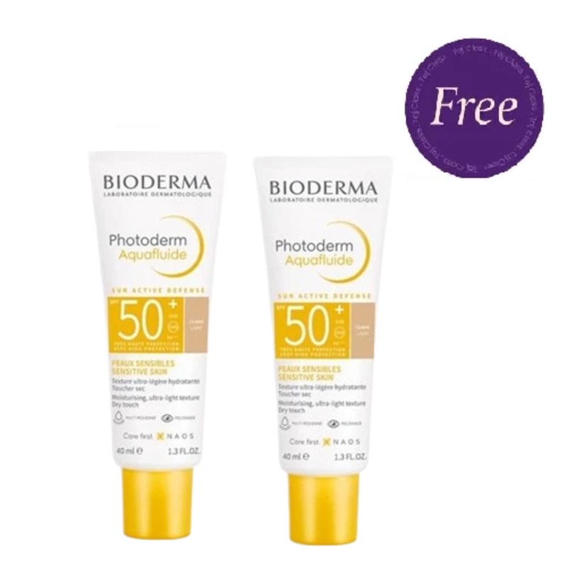 Bioderma Photoderm Tinted Max Aquafluid 50+ Spf 40ml Buy One Get One Free