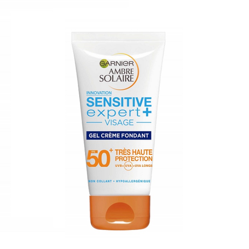 Garnier – Ambre Solaire Sensitive Expert Face Gel Cream SPF50+
