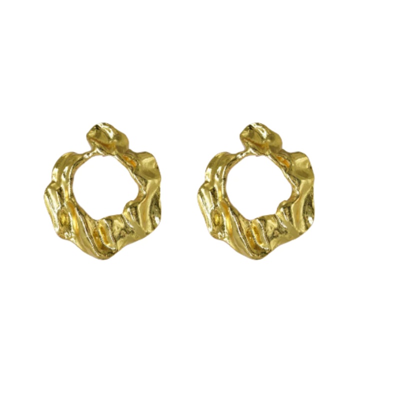 Salome Gold Stud Earrings