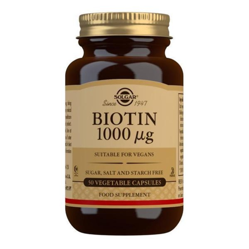 Solgar – Biotin 1000 mcg 50 Vegetable Capsules *