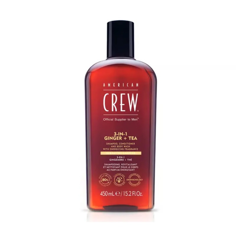 AMERICAN CREW 3-IN-1 ENERGIZING SHAMPOO/CONDITIONER/BODY WASH 450ML
