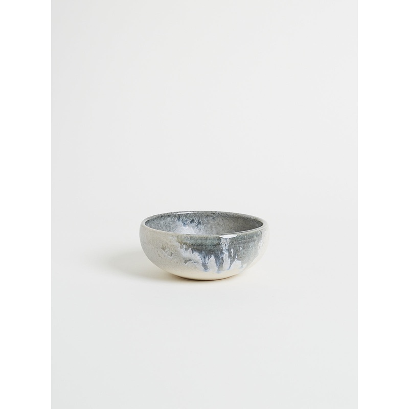 Small Bowl Shape #7 in White and Soft Blue