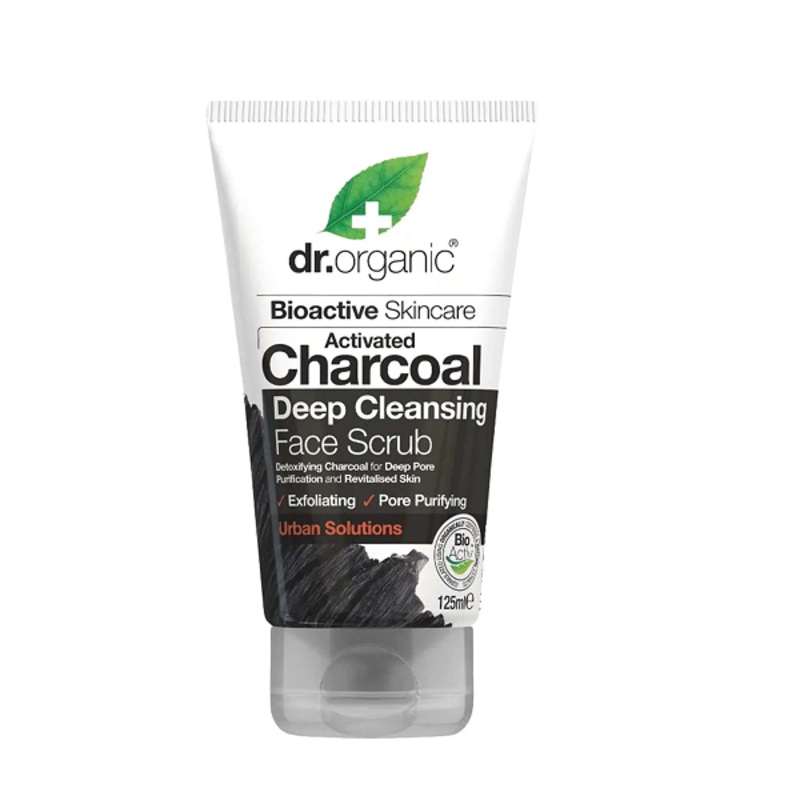 Dr Organic – Activated Charcoal Deep Cleansing Face Scrub