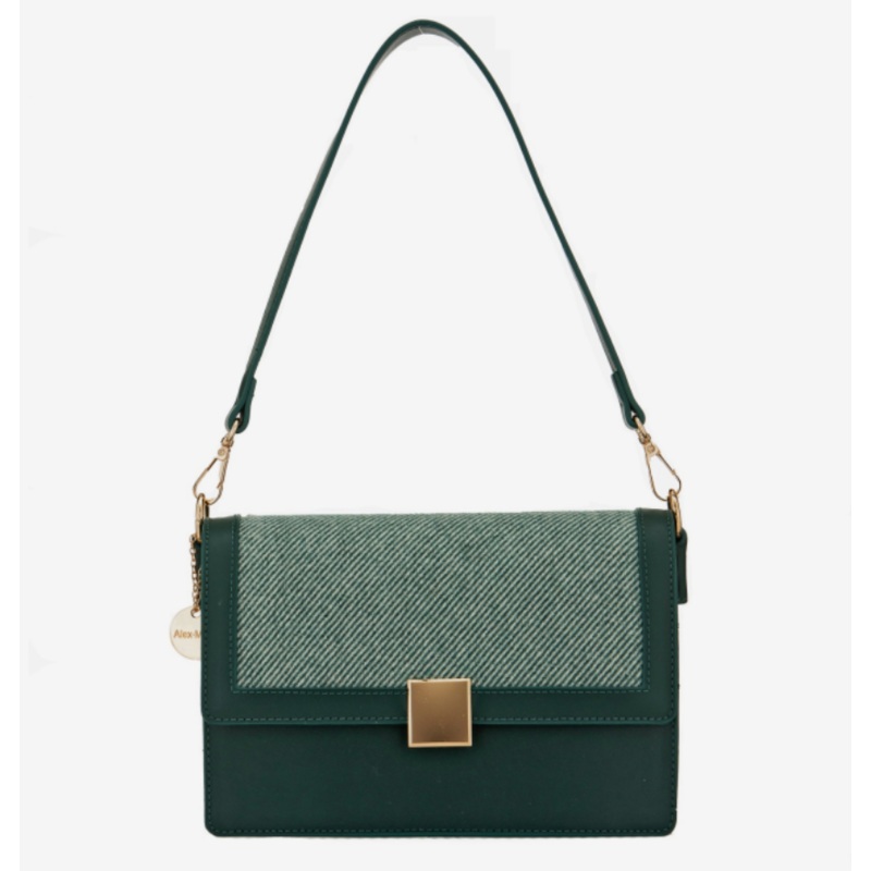 Faux Leather Felt Textured Bag