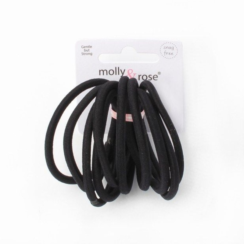 Molly & Rose Item 6541 Elastic – Black – 4mm thick – Card of 10