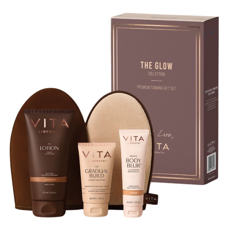 Vita Liberata The Glow Collection Premium Tanning Gift Set – Medium