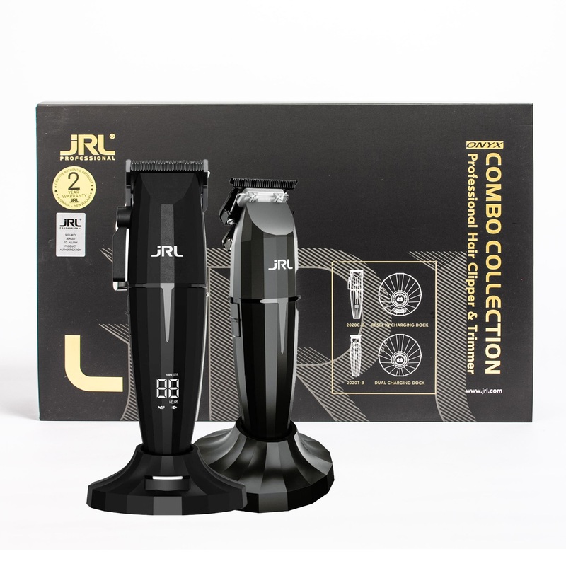 JRL BLACK ONYX COMBO COLLECTION HAIR CLIPPER & TRIMMER