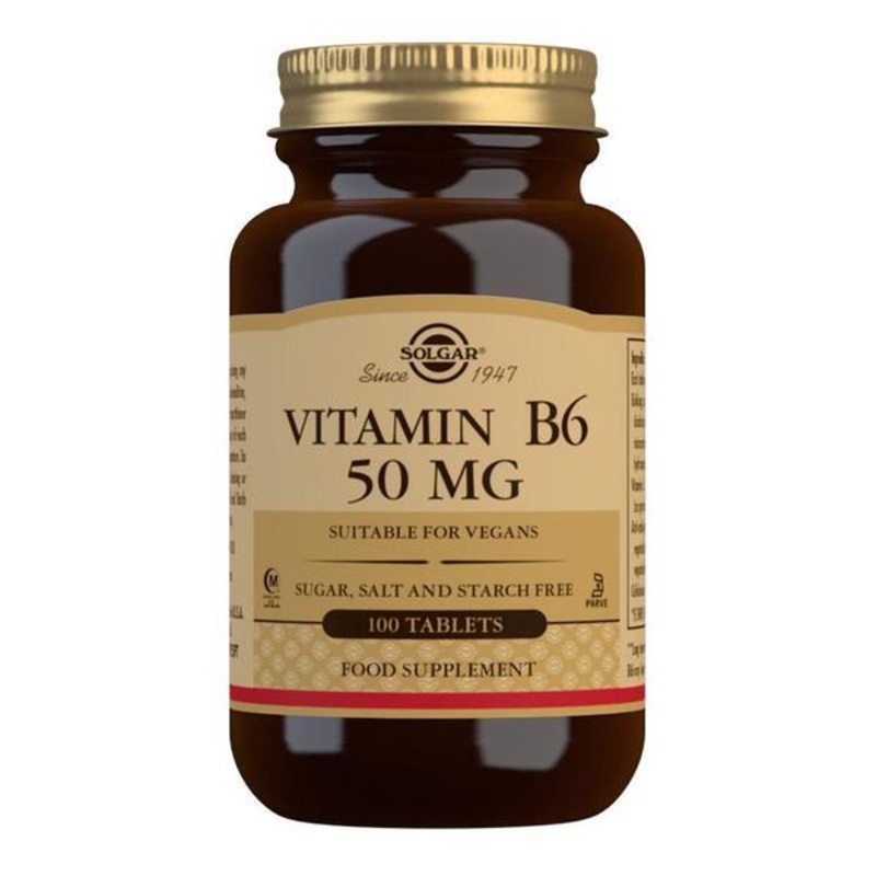 Solgar – Vitamin B6 50 mg 100 tablets