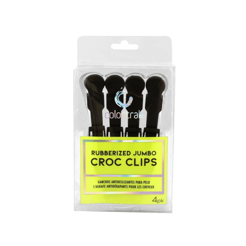 Colortrak Jumbo Rubberized Croc Clips 4 Pack