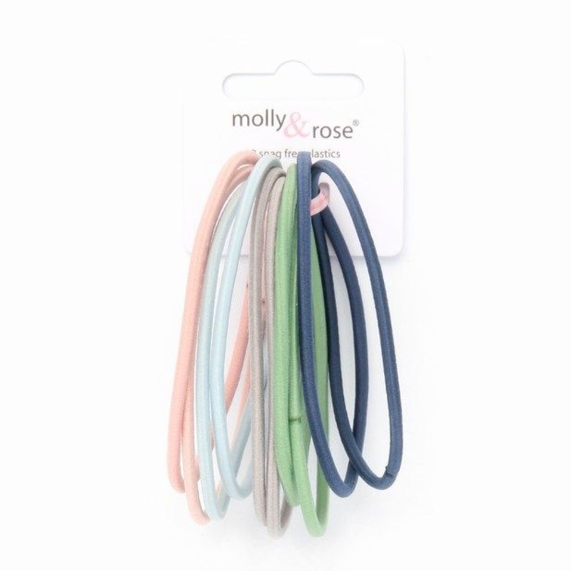 Molly & Rose Item 8091 XL elastic – Pastels – 3mm thick – Card of 10