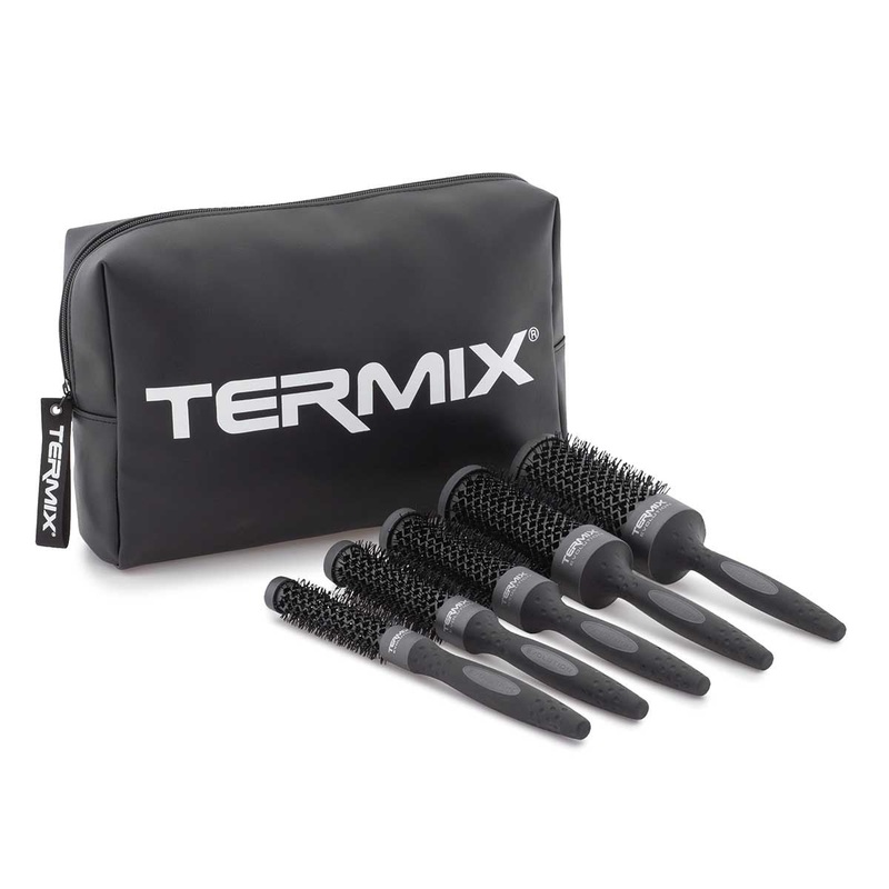 TERMIX EVOLUTION PLUS HAIR BRUSHES PROFESSIONAL BAG SET (17, 23, 28, 32, 43)