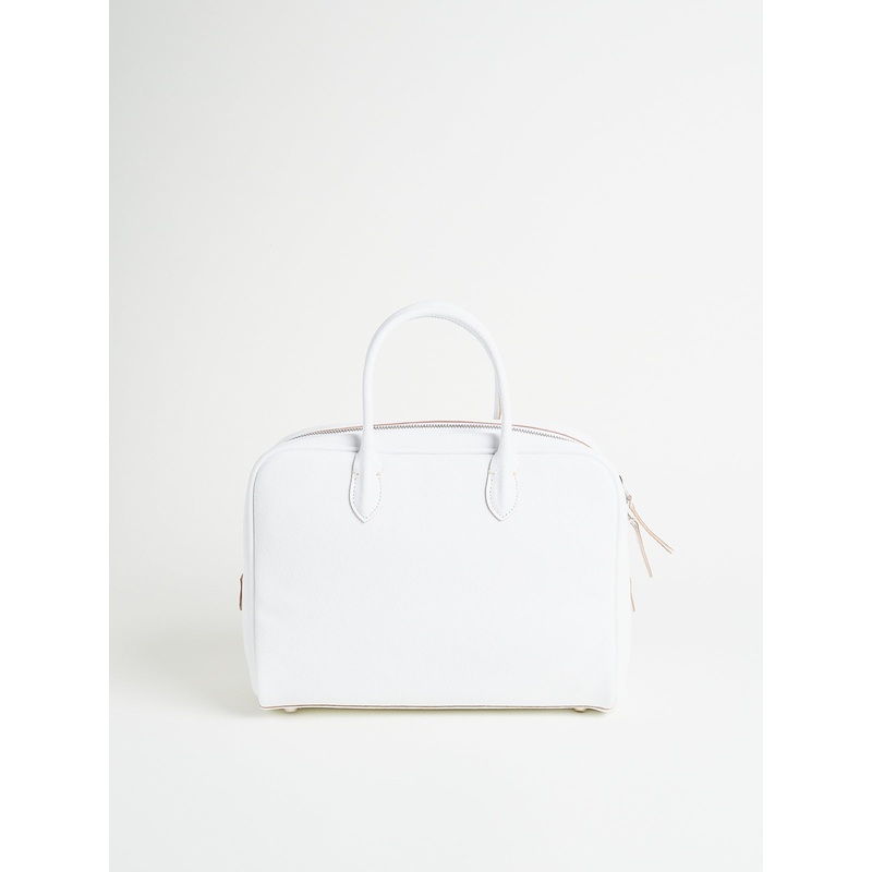 Short Handle Bowling Bag S in White
