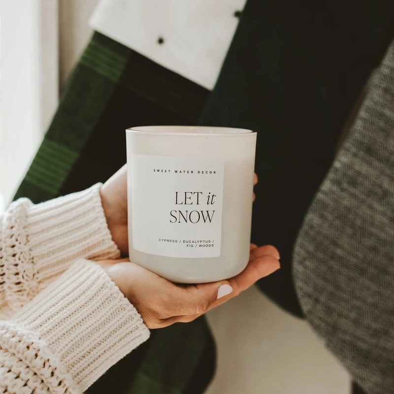 Sojawachskerze “LET IT SNOW” – SWEET WATER DECOR