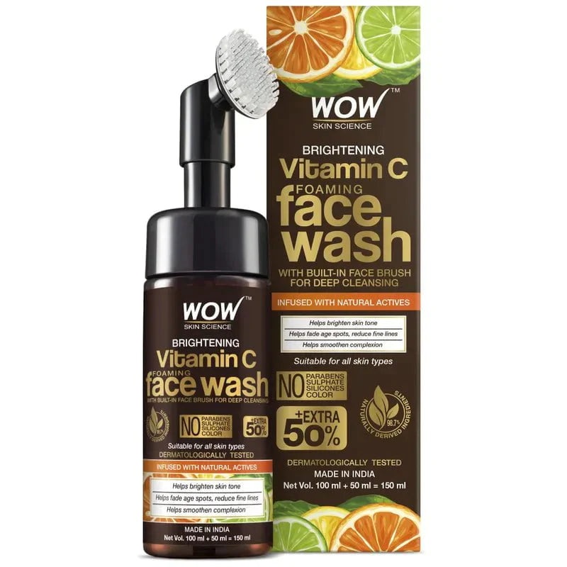 Wow Brightening Vitamiv C Foaming Face Wash 150ml