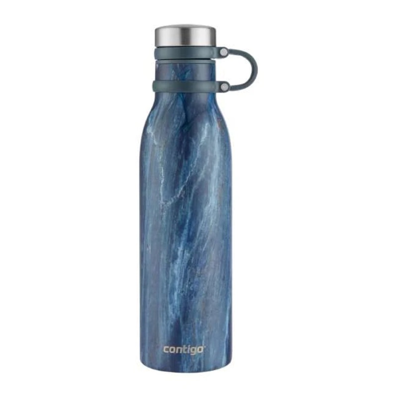 Contigo Autoseal Matterhorne Couture Vacuum Insulated Stainless Steel Bottle 590 ml, Blue Slate