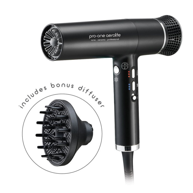 Pro-one Aerolite Hairdryer – Black