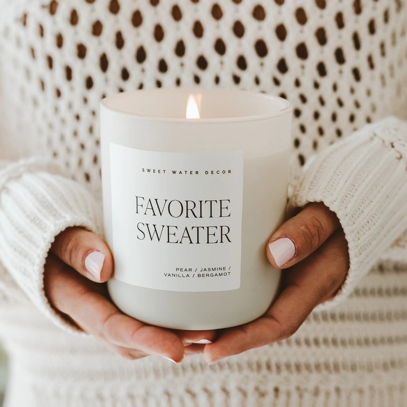 Sojawachskerze “FAVORITE SWEATER” | SWEET WATER DECOR
