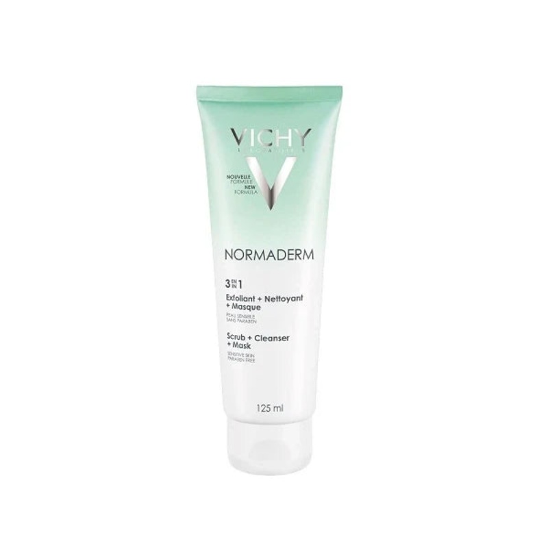 Vichy Normaderm 3 In 1 Scrub Cleanser Mask 125ml