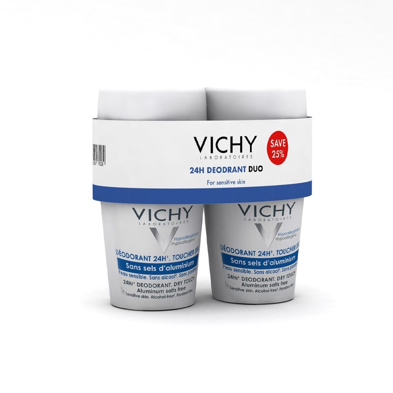Vichy Aluminium Salt Free 24hr Roll-On Deodorant Duo 2 x 50ml