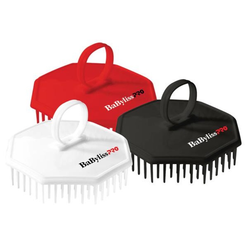 Babyliss Pro — Shampoo massage brush / Assorted colors (White, red, black)