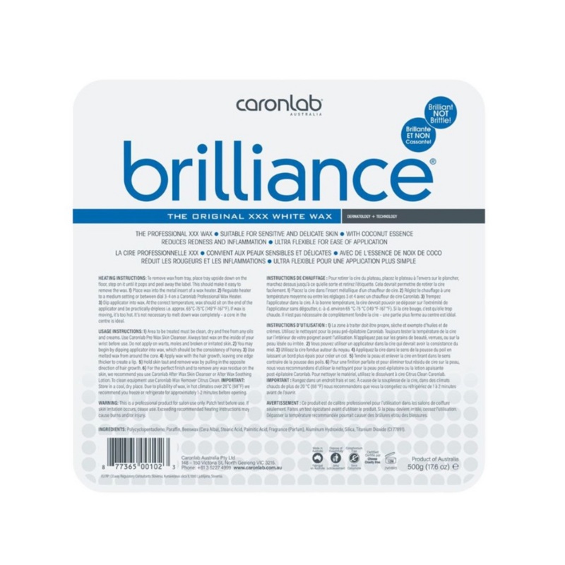 CARONLAB BRILLIANCE XXX WHITE HARD WAX 500G