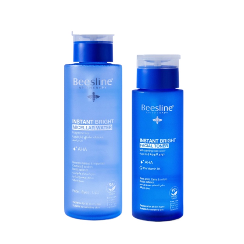 Beesline – Instant Bright Micellar Water + Instant Bright Facial Toner Coffret
