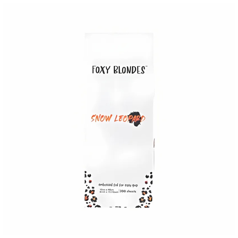 FOXY BLONDES SNOW LEOPARD FOIL – 35CM 200 SHEETS *CLEARANCE*