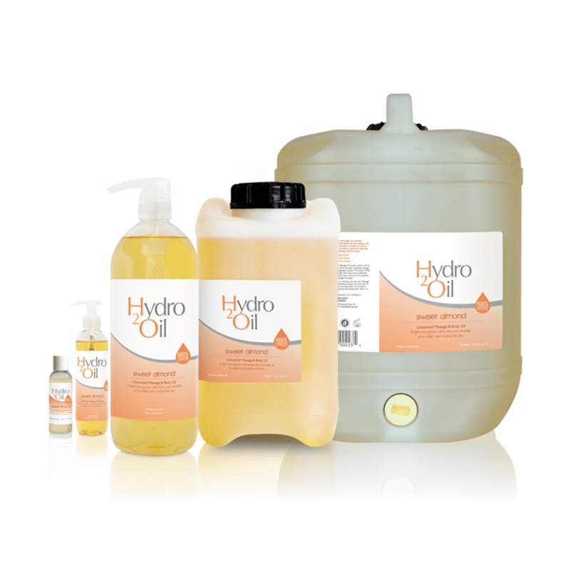 CARONLAB Hydro 2 Oil Sweet Almond Unscented Massage & Body Oil  |  Various Sizes