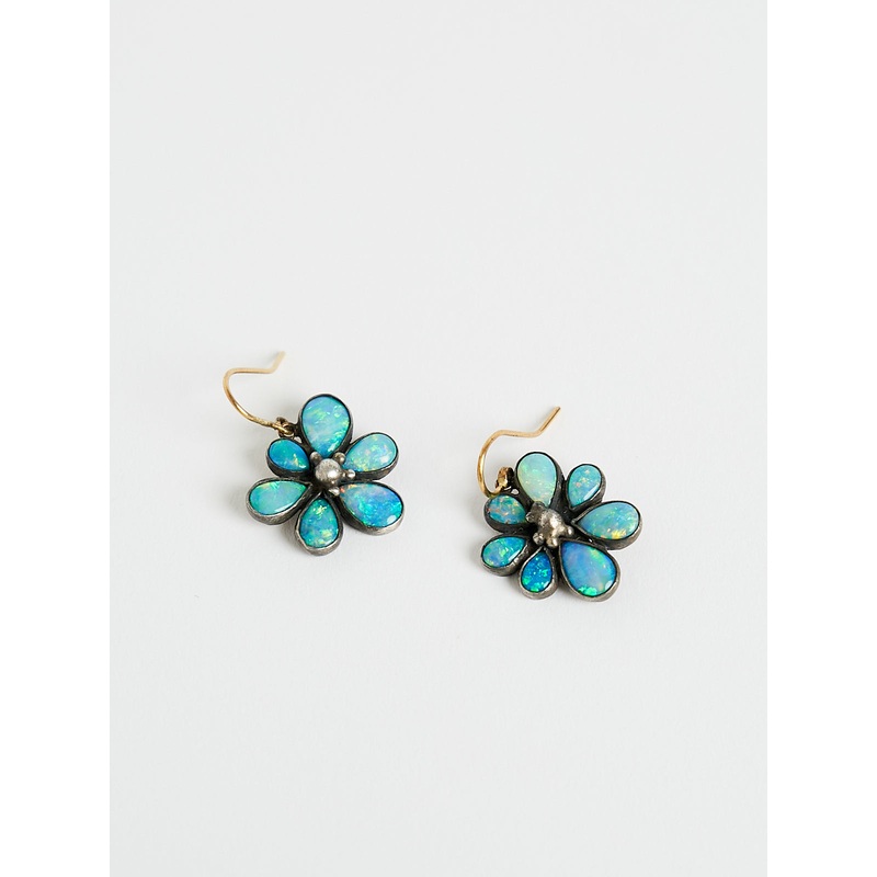 Medium Opal Single-Drop Wildflower Earrings
