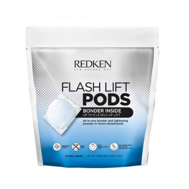 REDKEN FLASH LIFT PODS BONDER INSIDE LIGHTENER 25 PODS 375G*CLEARANCE