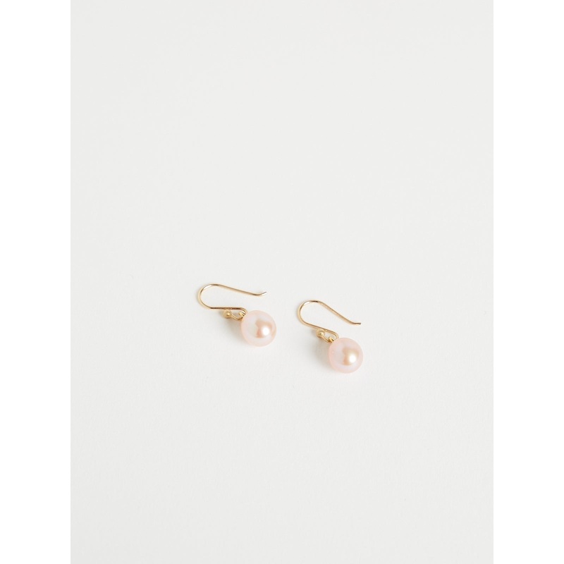 Small Pink Pearl Earrings