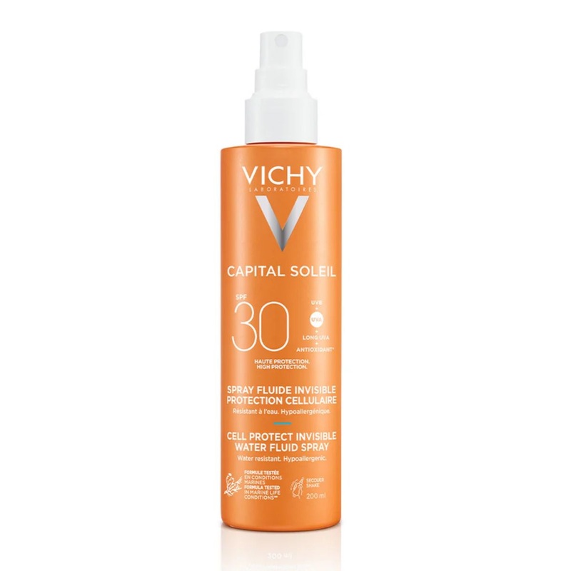 VICHY Capital Soleil Cell Protect Invisible High UVA + UVB Sun Protection Spray SPF30 200ml