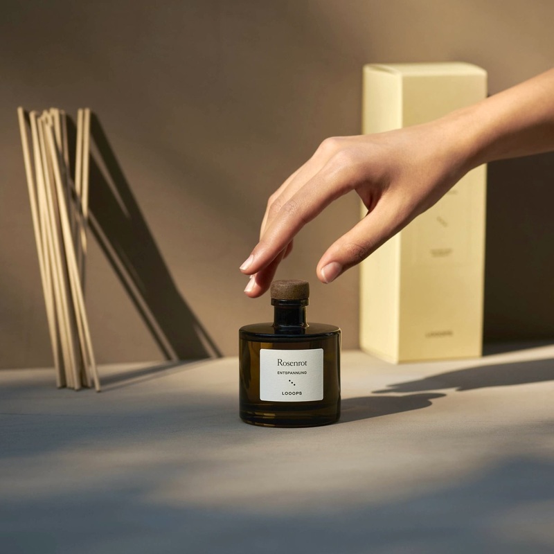 Diffuser “ROSENROT” | Raumduft / Duftstbchen LOOOPS