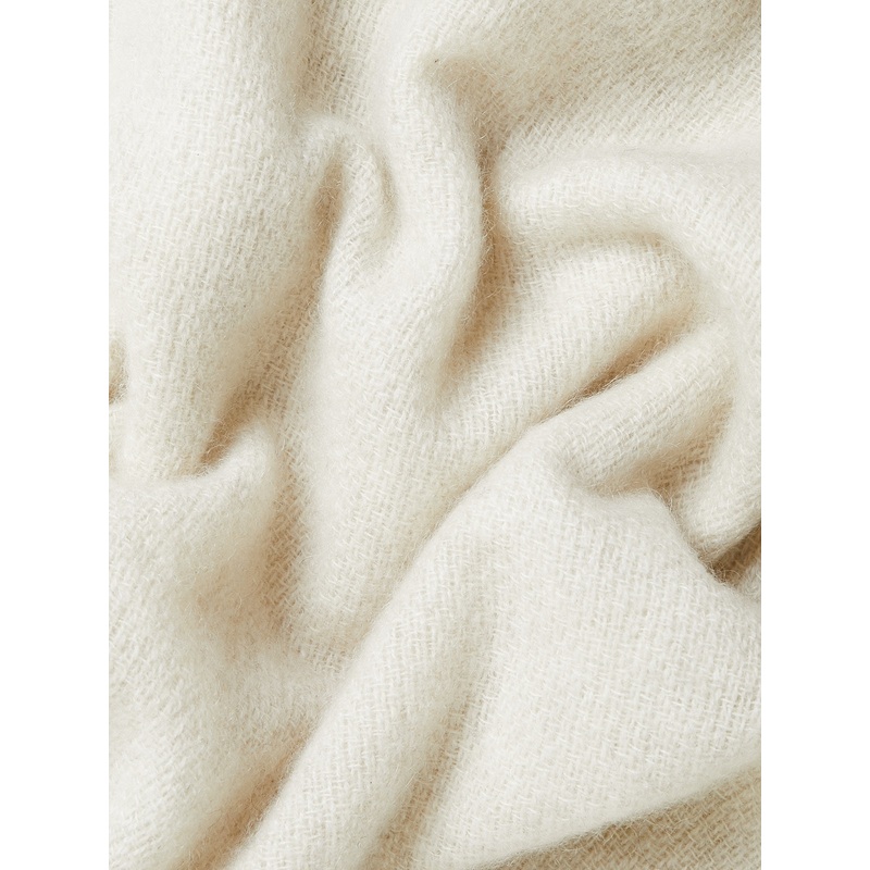 Nomad Net Crest Scarf in Natural Yak White